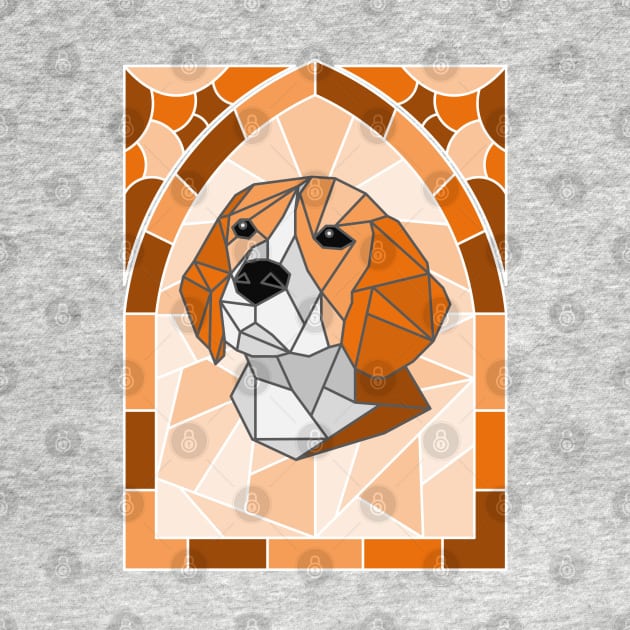 Stained Glass Beagle by inotyler